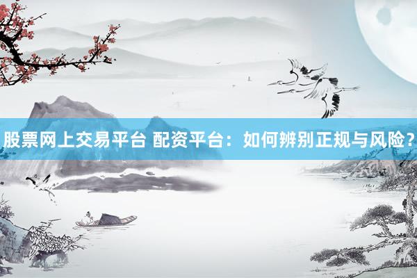 股票网上交易平台 配资平台：如何辨别正规与风险？